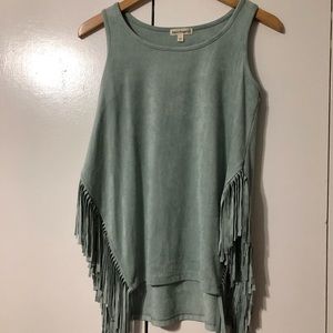 Love on a hanger western fringe top